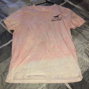 Adult Medium Hollister Pink Tye Dye Shirt